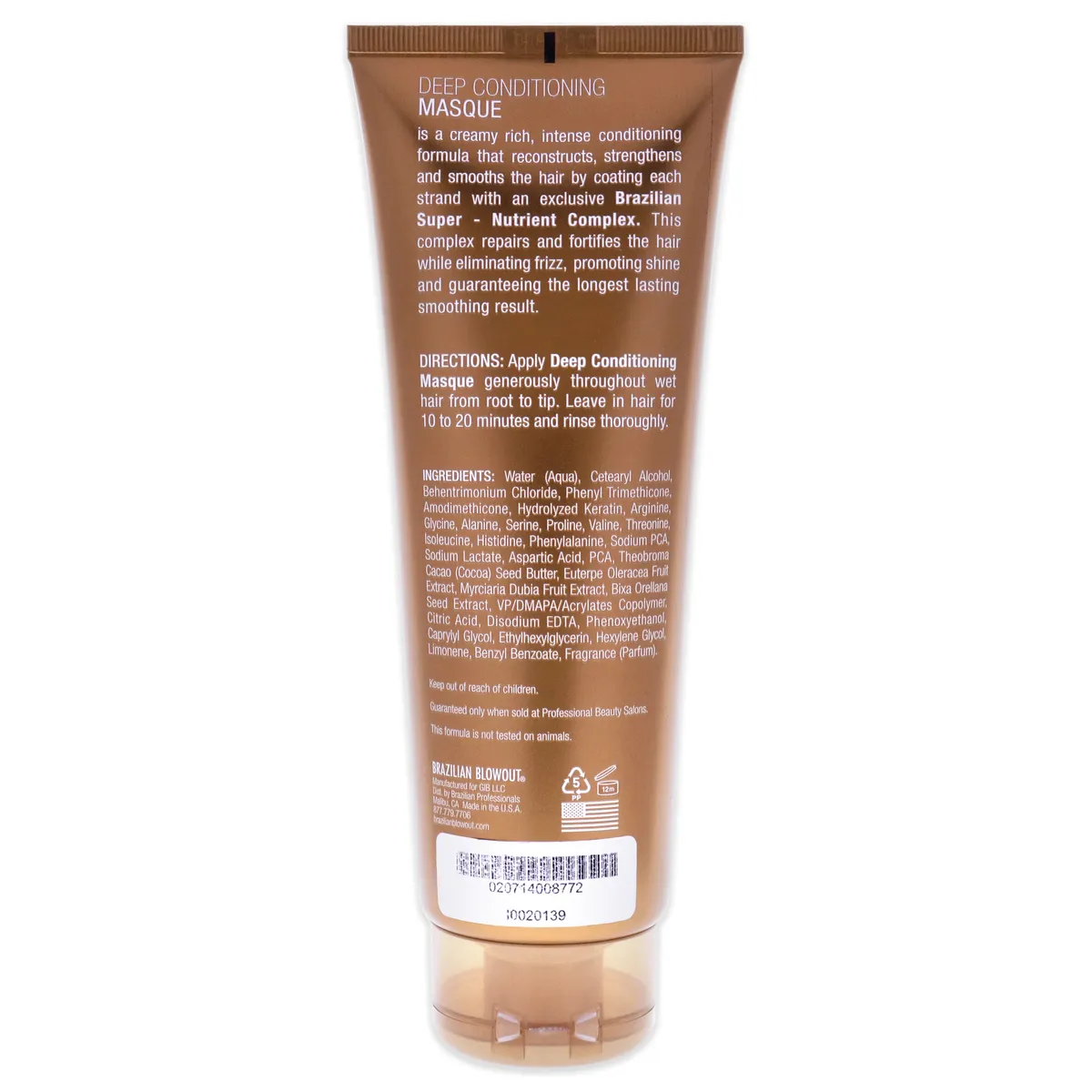 BRAZILIAN BLOWOUT - Mascarilla de Acondicionamiento Profundo - 240ml - Brazilian Blowout