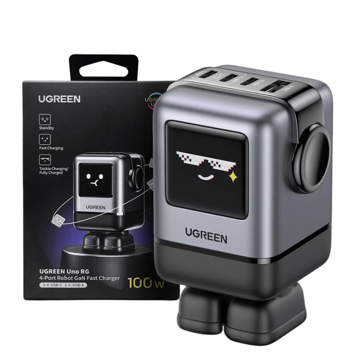 UGREEN - Cargador UGREEN 100W GAN Carga Rapida Laptops Tablets y Smartphones