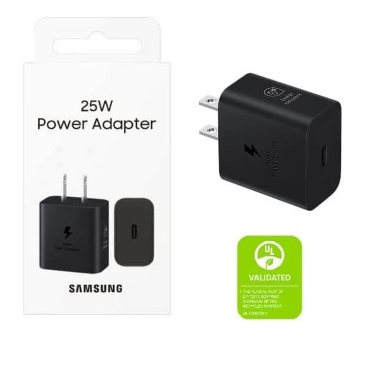 SAMSUNG - Adaptador De Pared Samsung 25W Para Galaxy A26 Negro