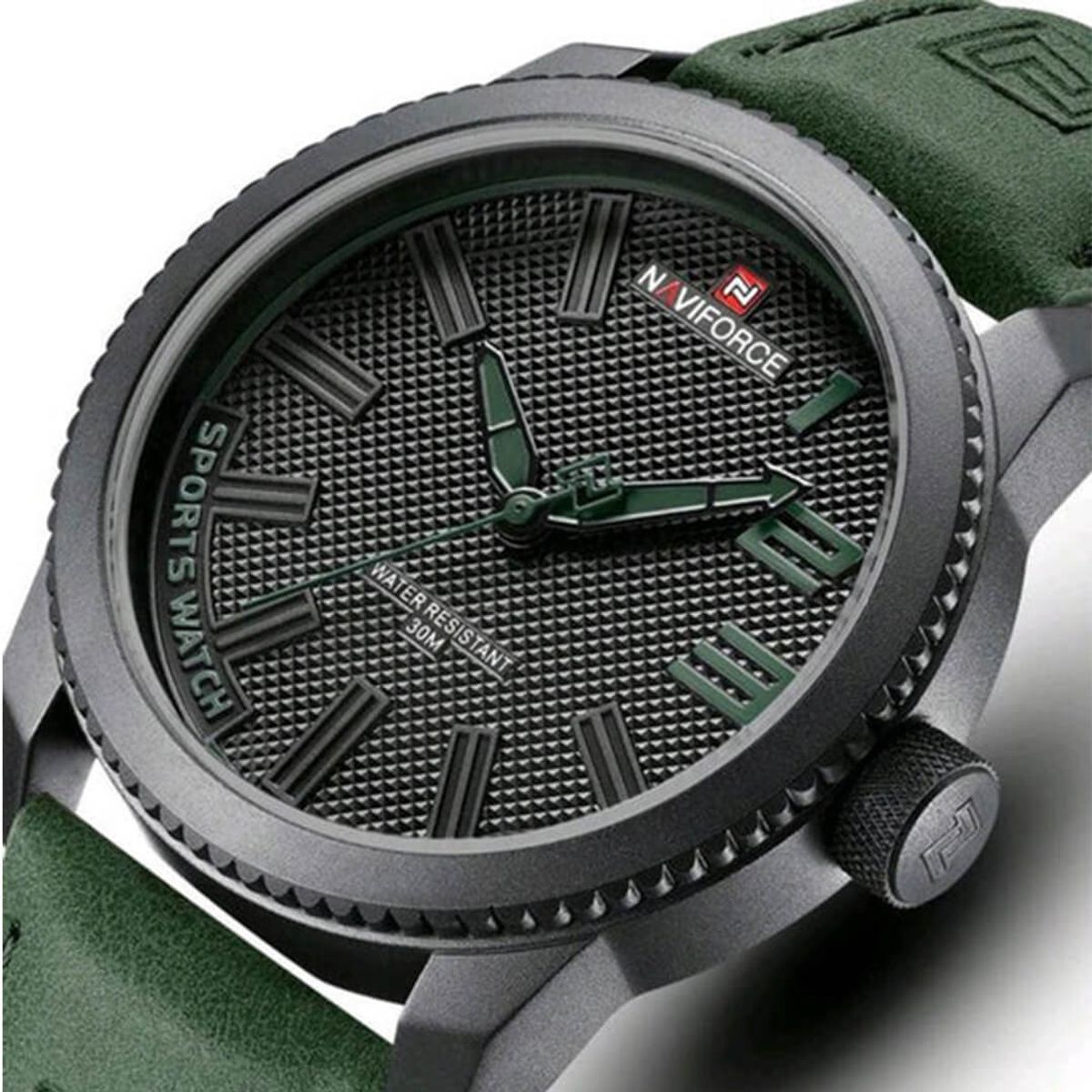 NAVIFORCE - Reloj Naviforce Cuero Verde NF9202 Hombre