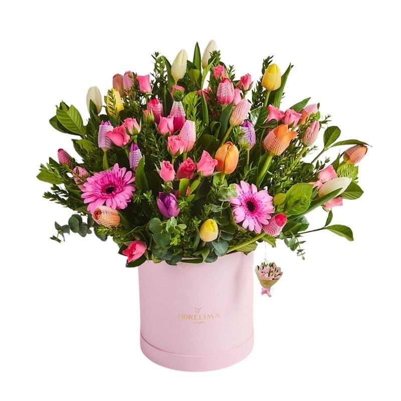 GENERICO - Box 20 tulipanes y Gerberas