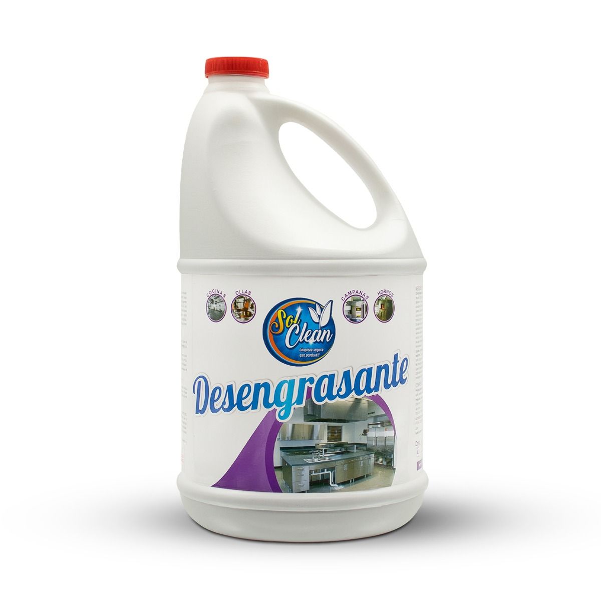 GENERICO - Desengrasante Cocina Liquido Sol Clean 4 Lt