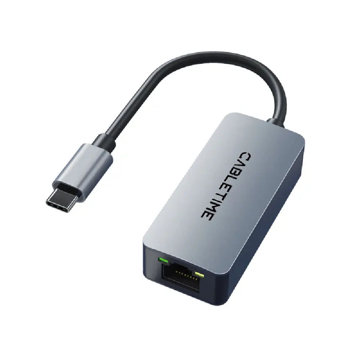 GENERICO - Adaptador de red USB-C 3.1 a RJ45 Gigabit 2.5  CABLETIME CB57G