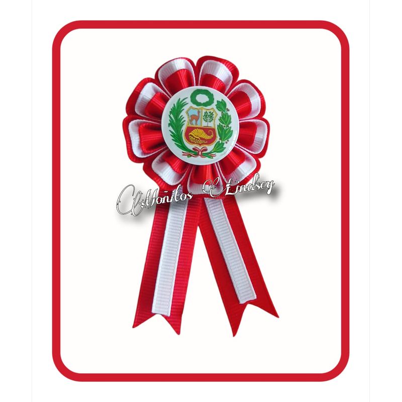 GENERICO - ESCARAPELA  PERU X 3 UNIDADES-GENERICO