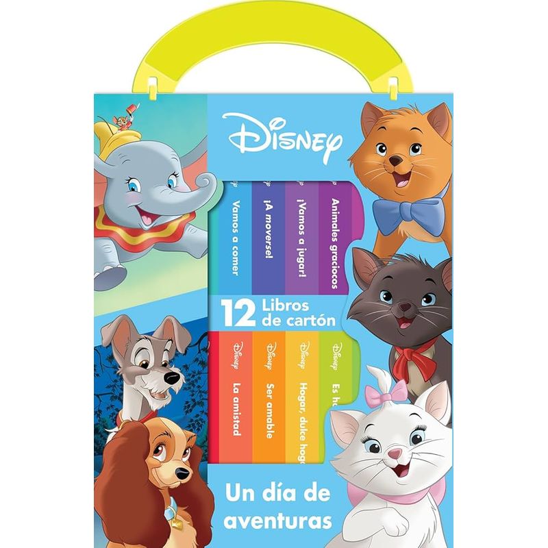 PI KIDS - DISNEY UN DÍA DE AVENTURAS. 12 LIBROS DE CARTON