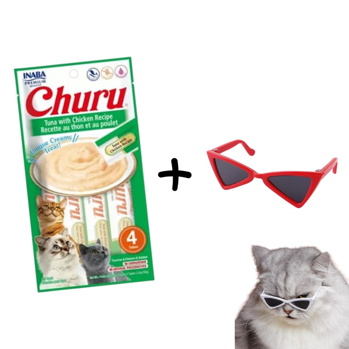 CHURU - Churu Snack Húmedo Para Gatos Atún con pollo X 4Un