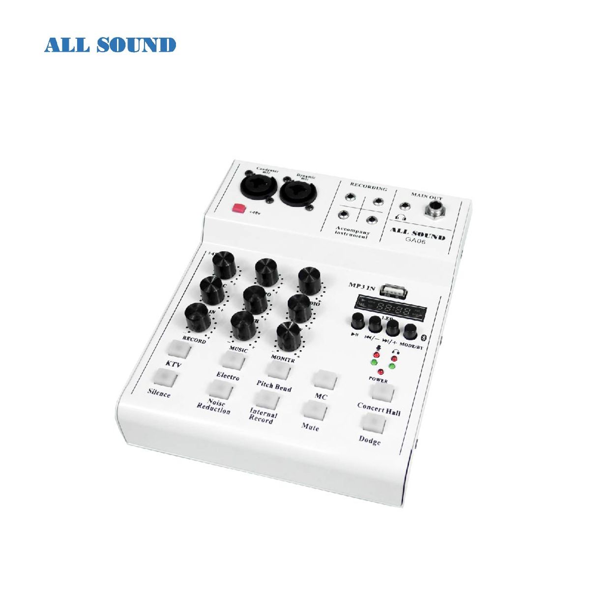 ALL SOUND - MIXER 2 CANALES GA06 ALL SOUND