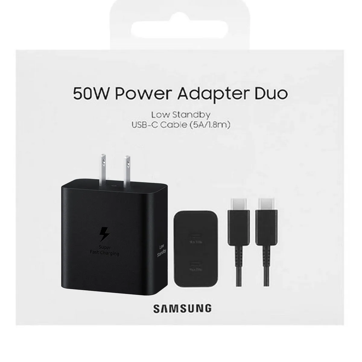 SAMSUNG - Cargador Samsung 50W para S25 Ultra Original -NEGRO