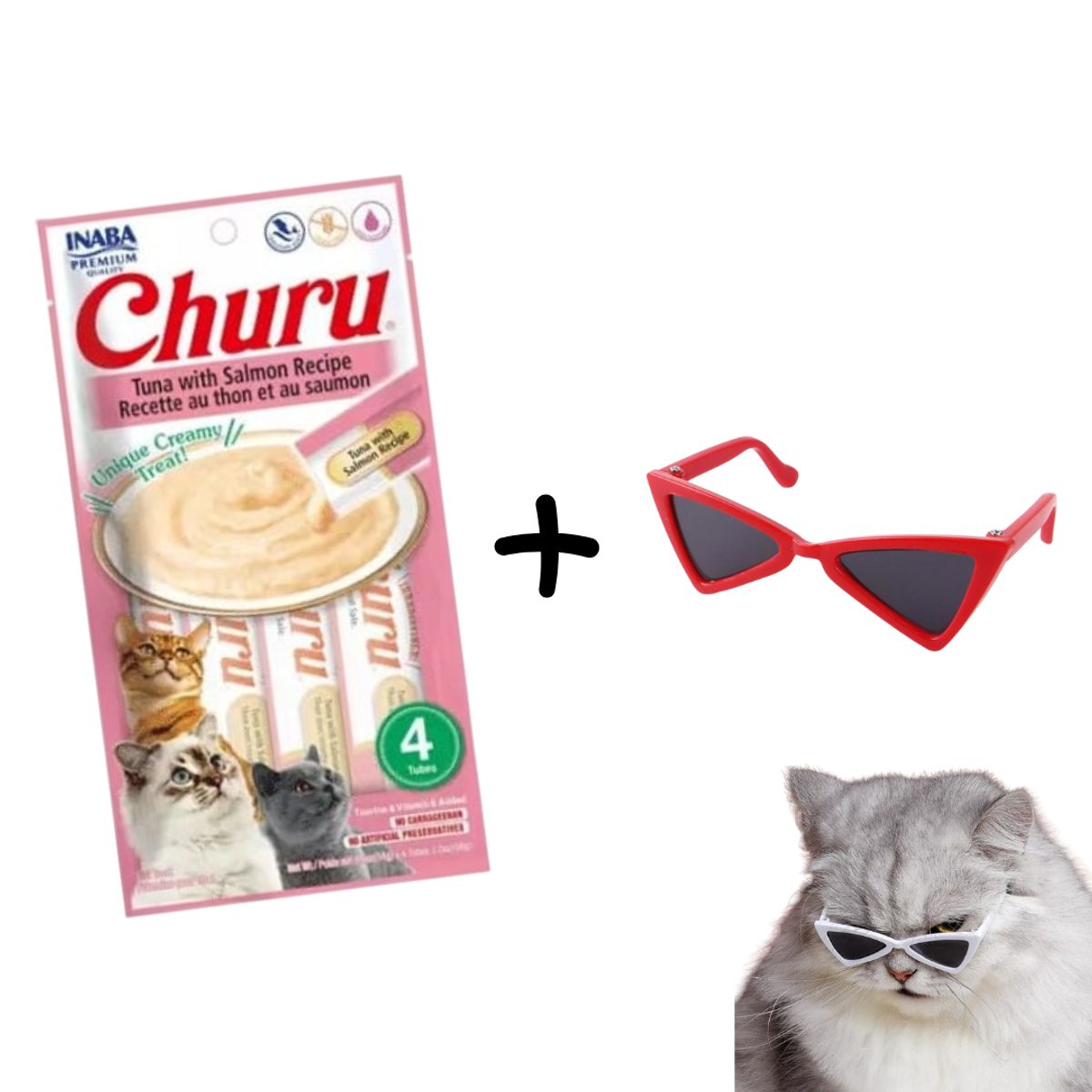 CHURU - Churu Snack Húmedo Para Gatos Atún con Salmón X 4Un