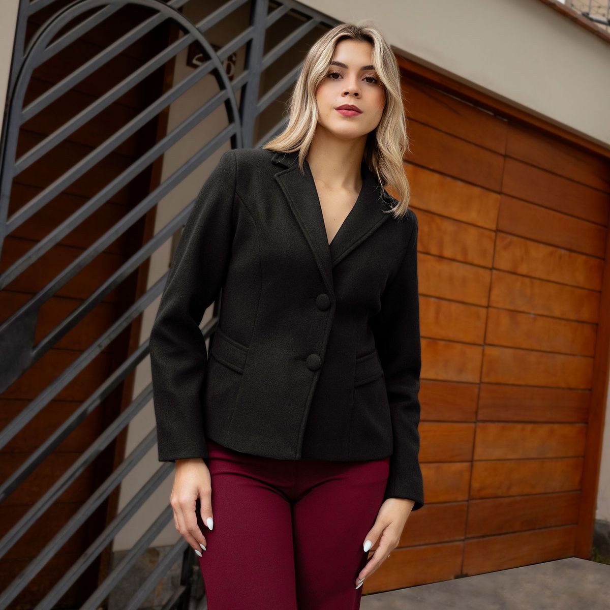 GENERICO - BLAZER DE PAÑO DE MUJER