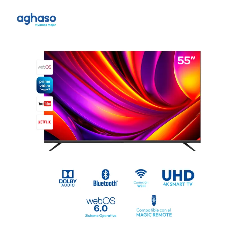 AGHASO - TELEVISOR AGHASO 55 ULTRA HD 4K