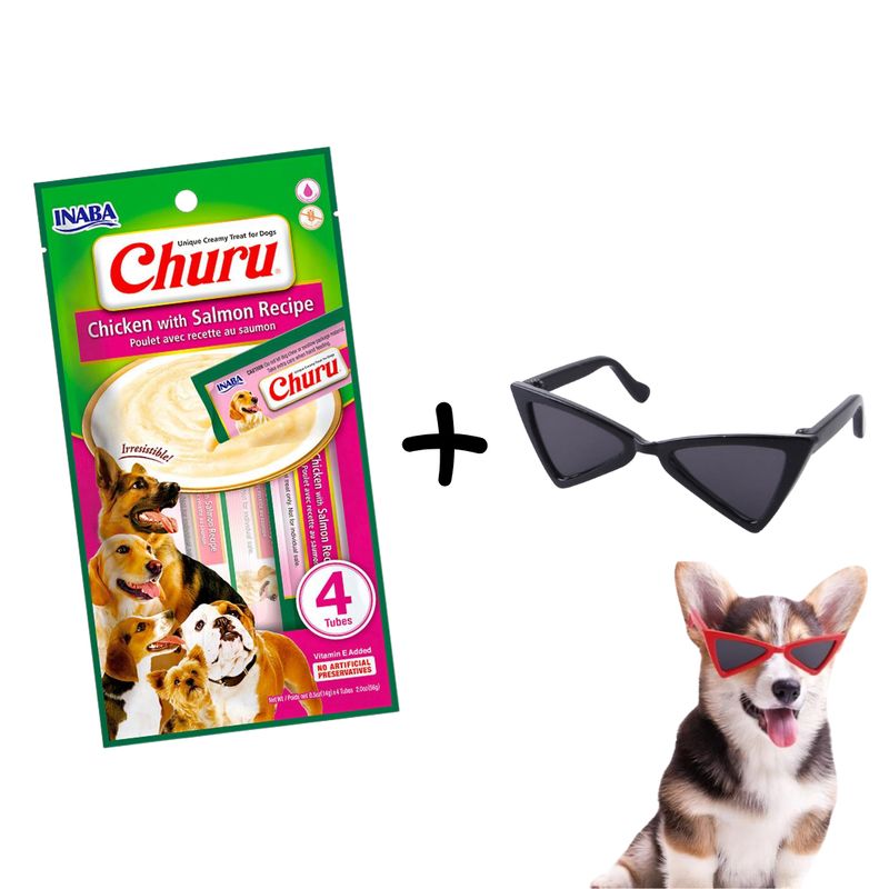 CHURU - Churu Snack Húmedo Para Perro Pollo con Salmón X 4Un