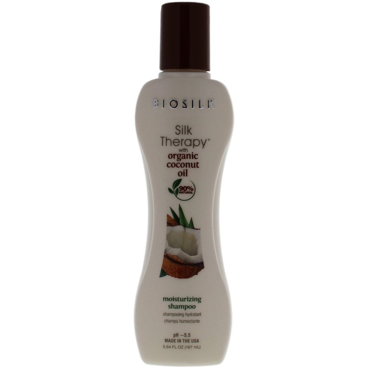BIOSILK - champú hidratante con aceite de coco orgánico-Biosilk-5.64oz