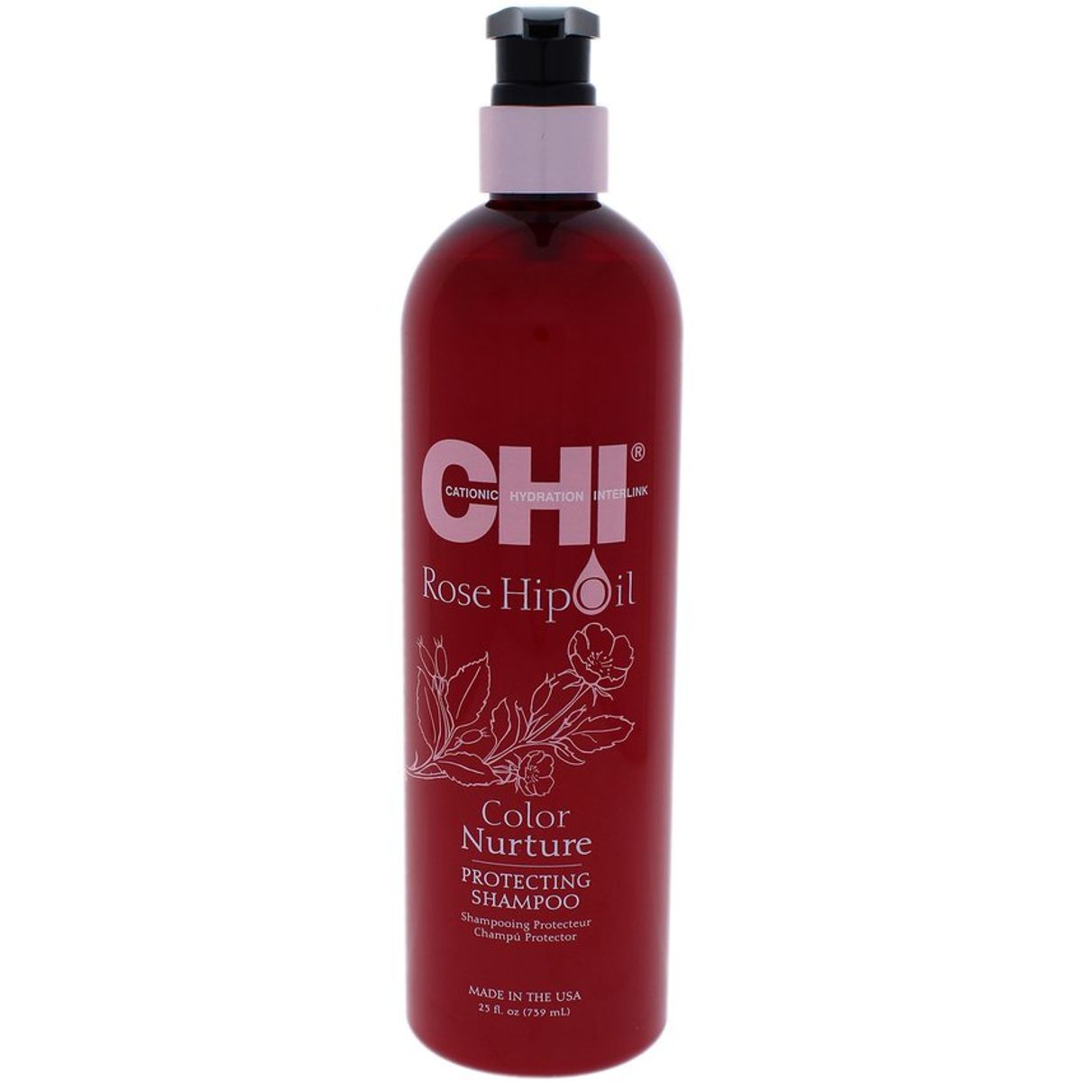 CHI - Champú protector de color de rosa de aceite-CHI-25oz
