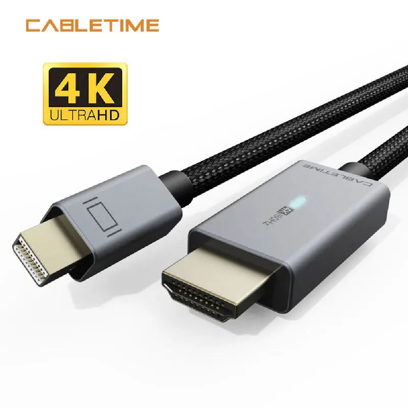 GENERICO - Cable Mini DisplayPort Macho a HDMI Macho 4K de 1.8M  CABLETIME CD45K