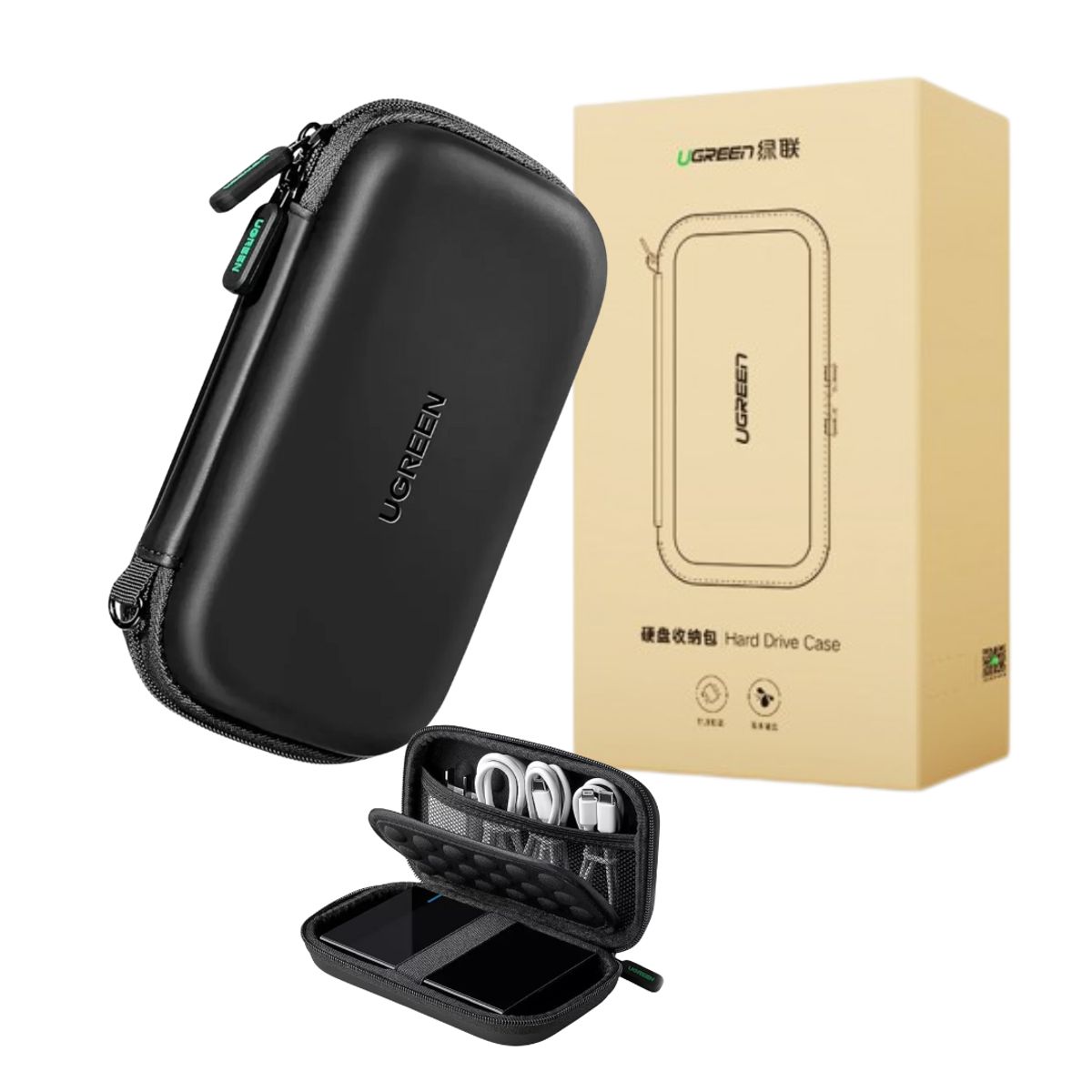 UGREEN - Estuche UGREEN para Disco Duro Power Bank y Accesorios Electrónicos