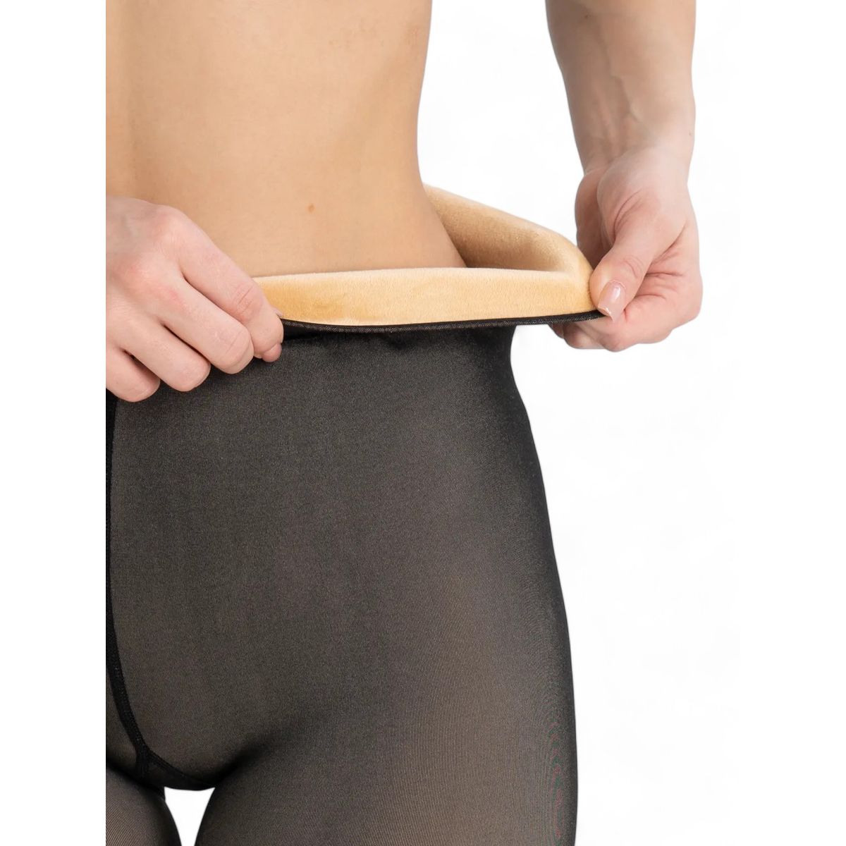 GENERICO - Pantis Mujer Efecto Piel Afelpadas Medias Calentadores