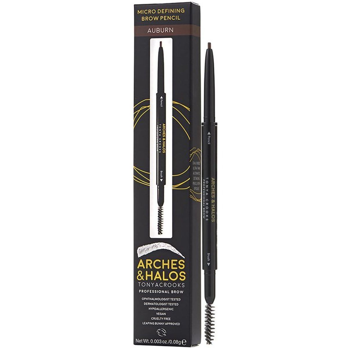 ARCHES AND HALOS - Lápiz de cejas definidor Arches and Halos-Auburn-0.003 oz