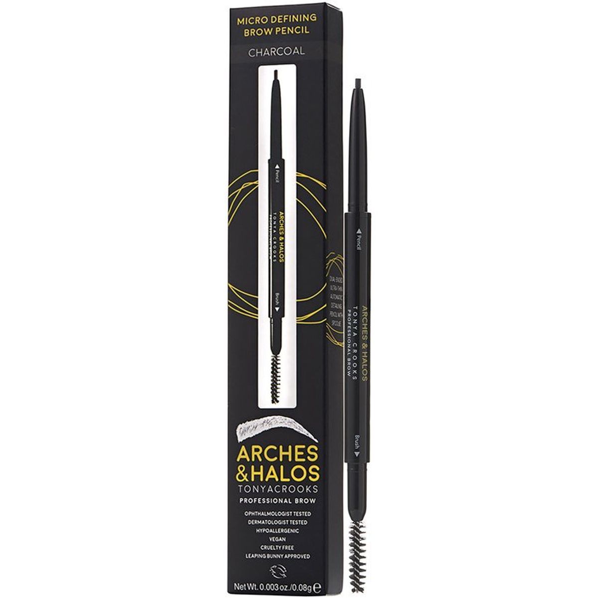 ARCHES AND HALOS - Lápiz de cejas definidor Arches and Halos-Carbón-0.003 oz