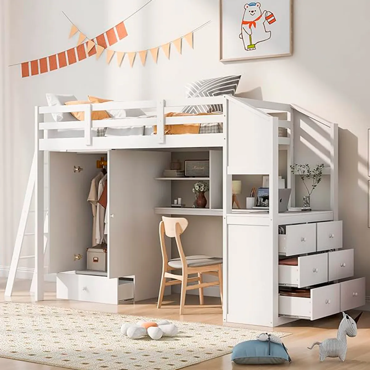 BH BARAKA HOME PREMIUM - Camarote Multifuncional Lei 1.5 Plz