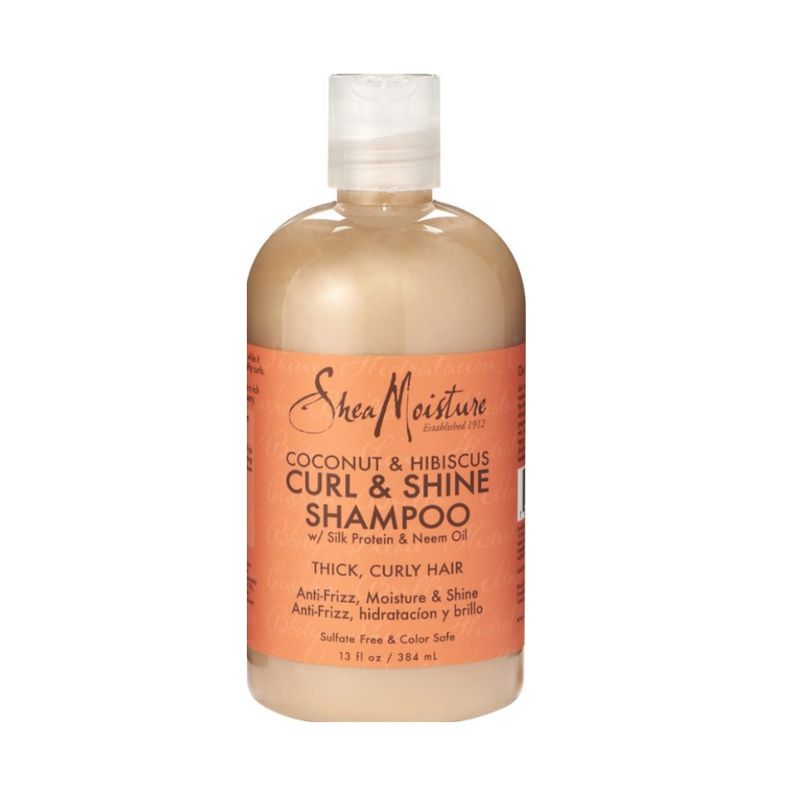 SHEA MOISTURE - Shampoo Coconut & Hibiscus para Rizos y Brillo 384ml Shea Moisture