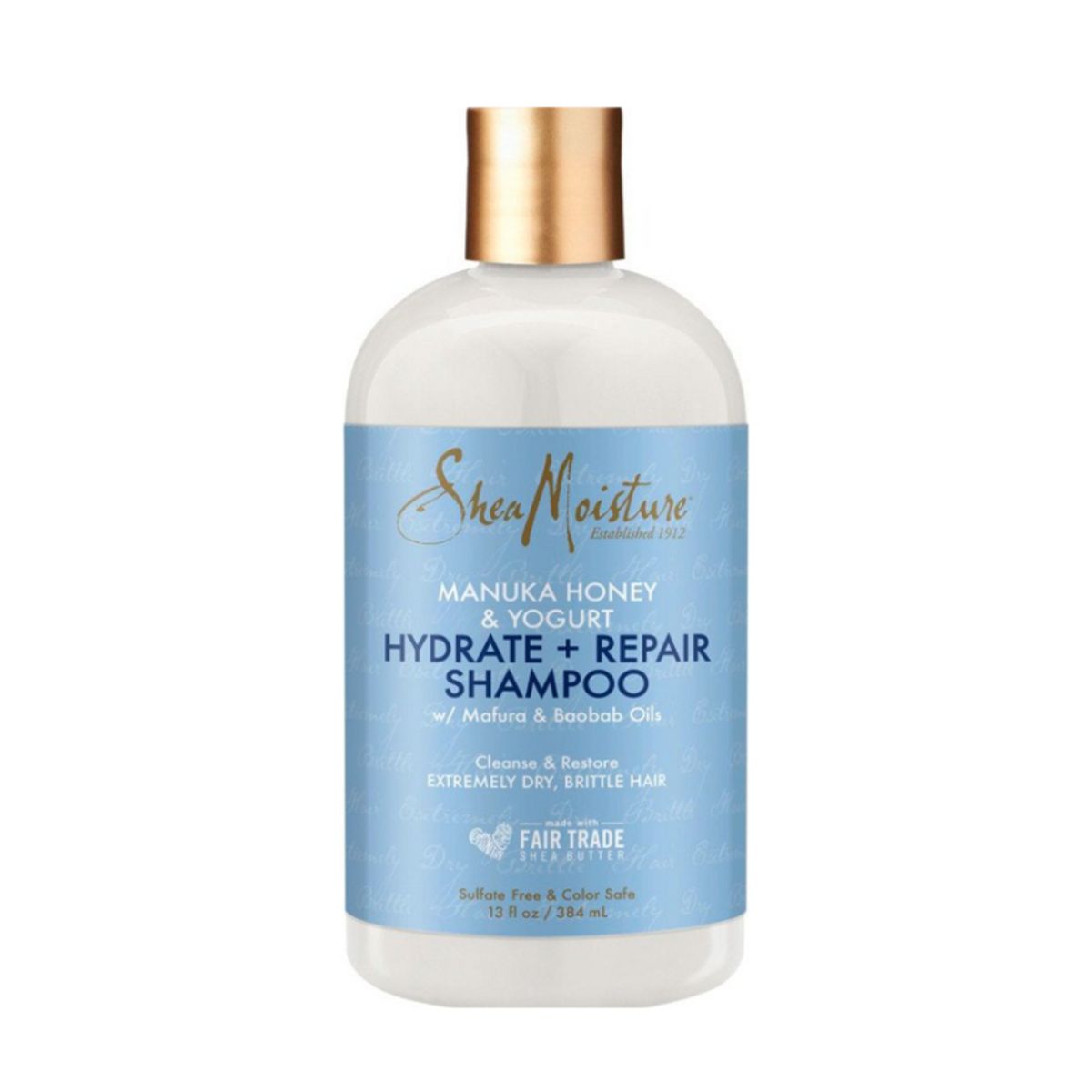 SHEA MOISTURE - Shampoo Hidratante y Reparador con Miel de Manuka y Yogur 384ml Shea Moisture