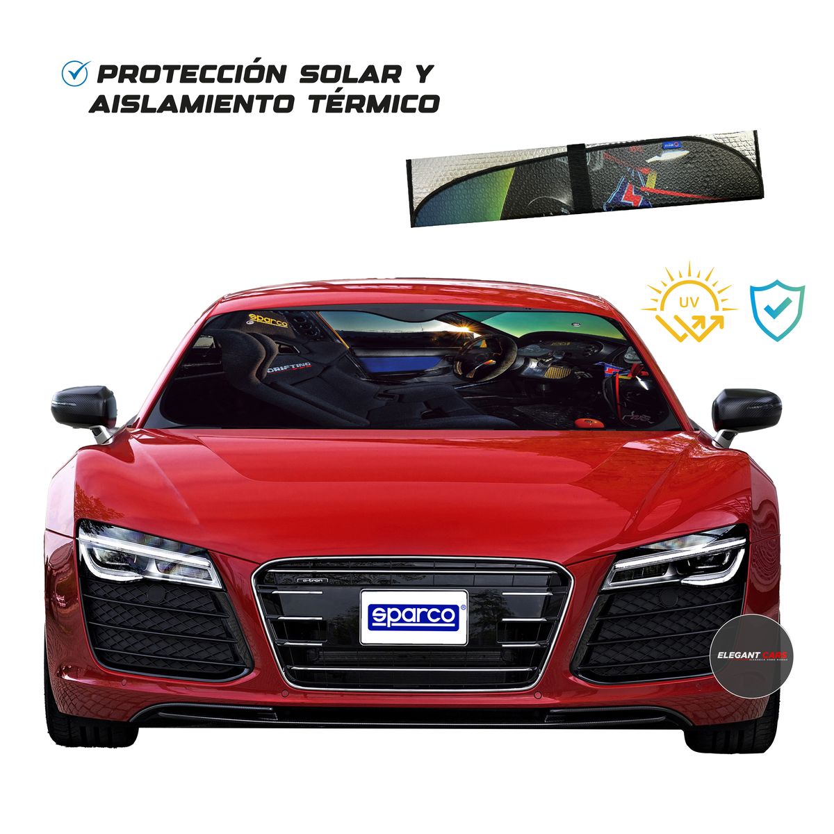 GENERICO - Tapasol Sparco Original SPC1720 Deportivo