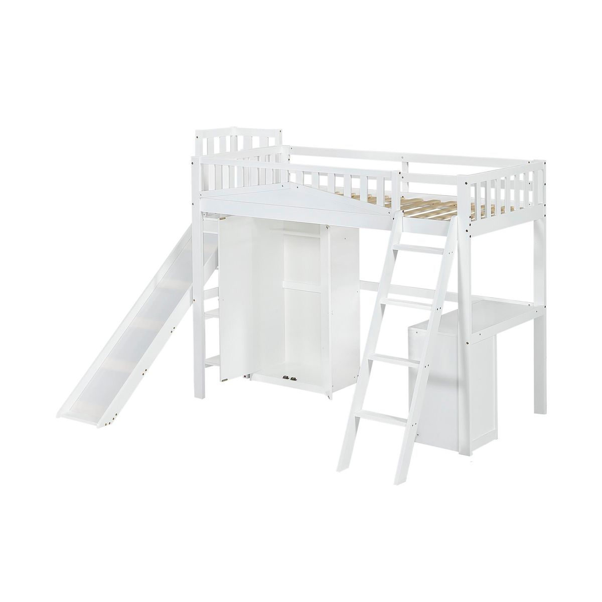 BH BARAKA HOME PREMIUM - Camarote Multifuncional Nai - Blanco