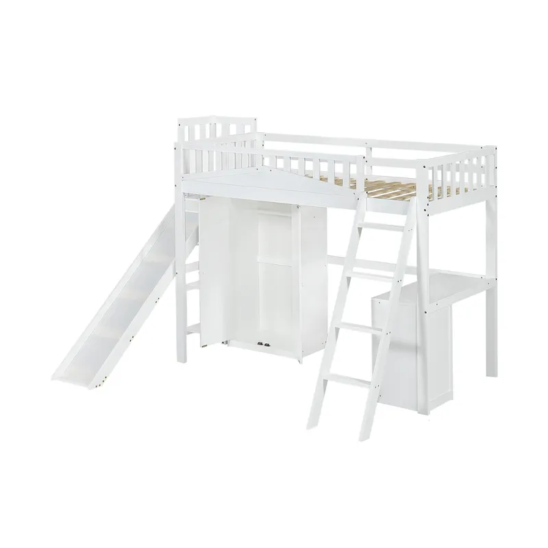 BH BARAKA HOME PREMIUM - Camarote Multifuncional Nai - Blanco