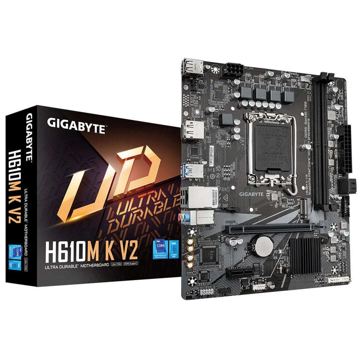 GIGABYTE - Placa Madre Gigabyte Intel H610M-K V2 DDR5 LGA 1700