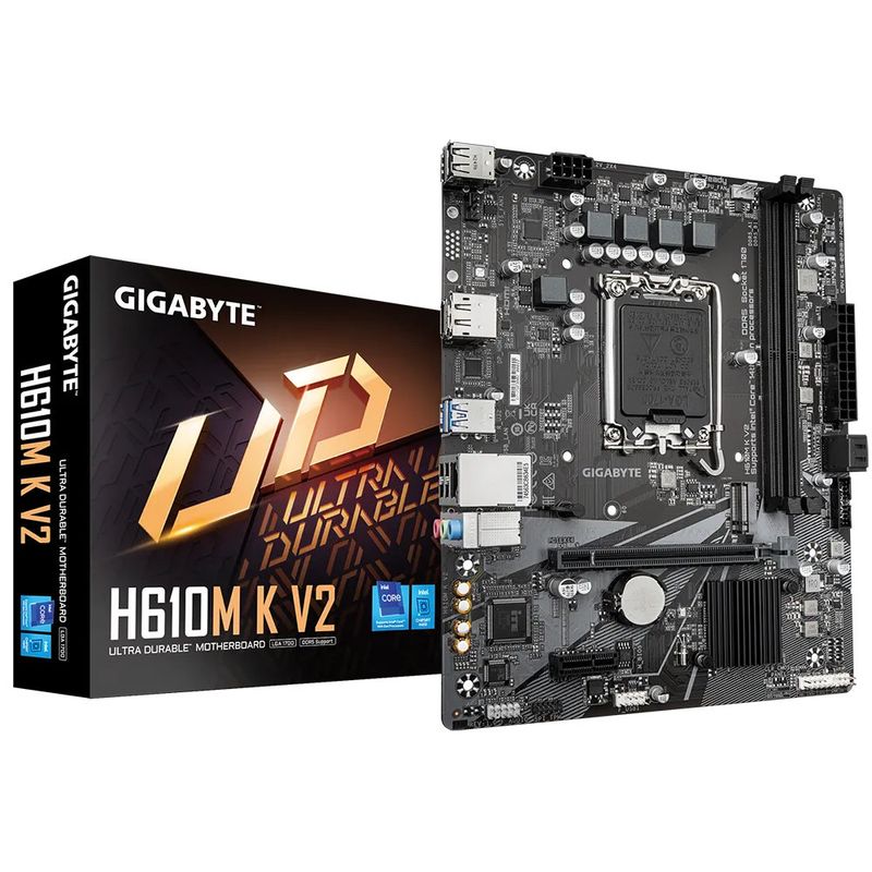 GIGABYTE - Placa Madre Gigabyte Intel H610M-K V2 DDR5 LGA 1700