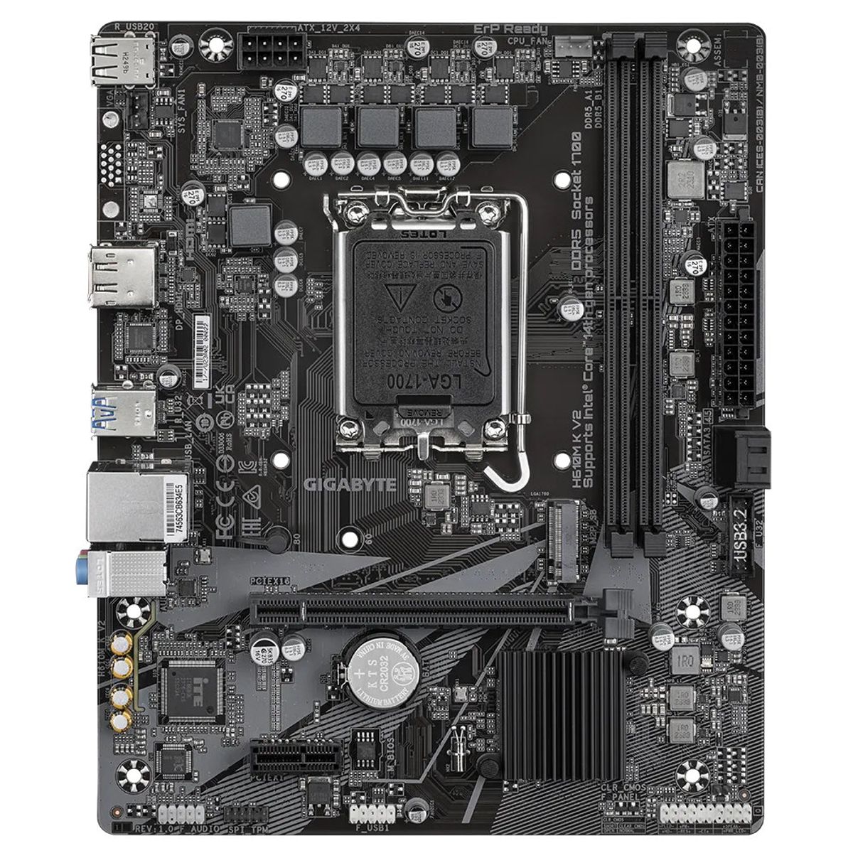 GIGABYTE - Placa Madre Gigabyte Intel H610M-K V2 DDR5 LGA 1700