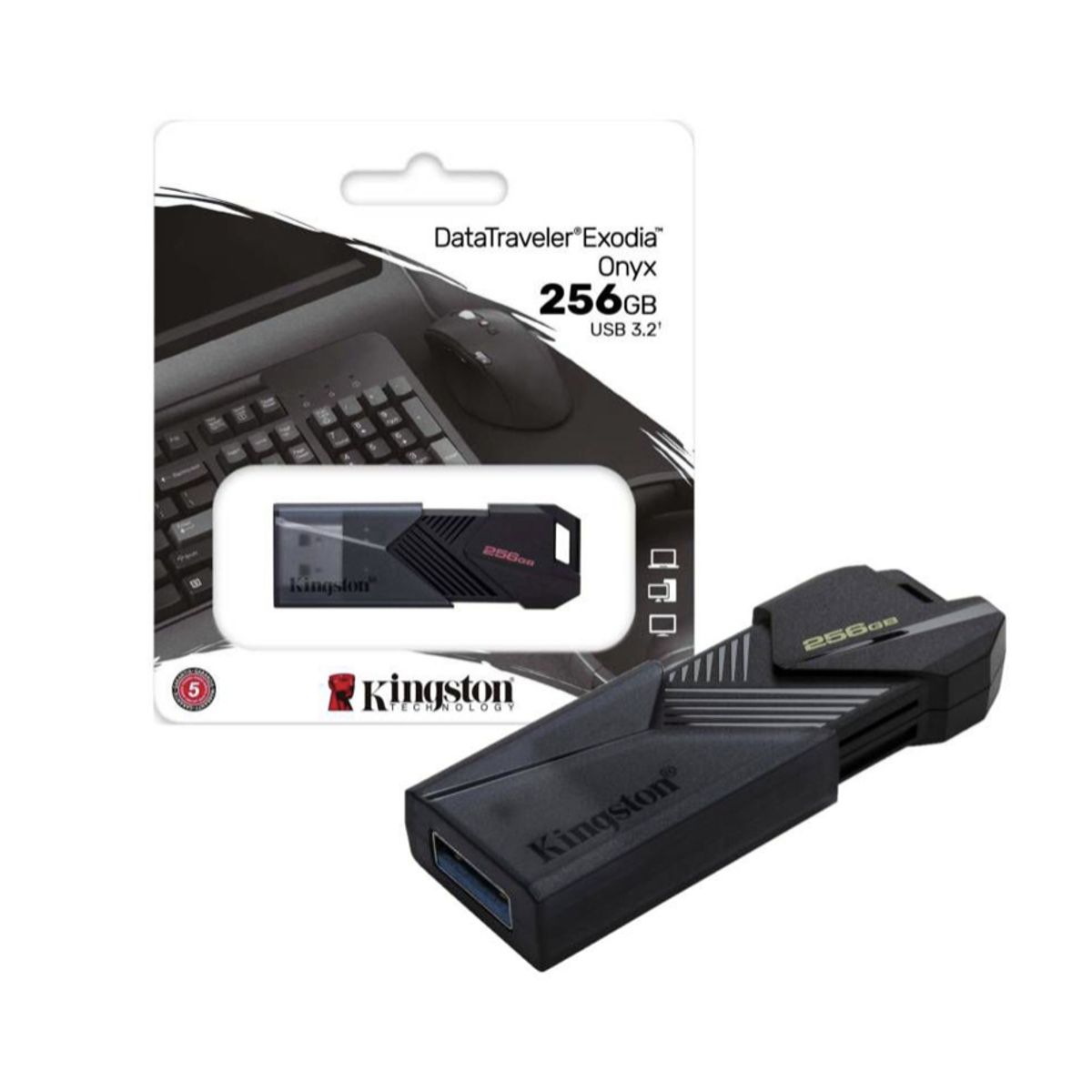 KINGSTON - MEMORIA USB KINGSTON EXODIA ONYX  256GB