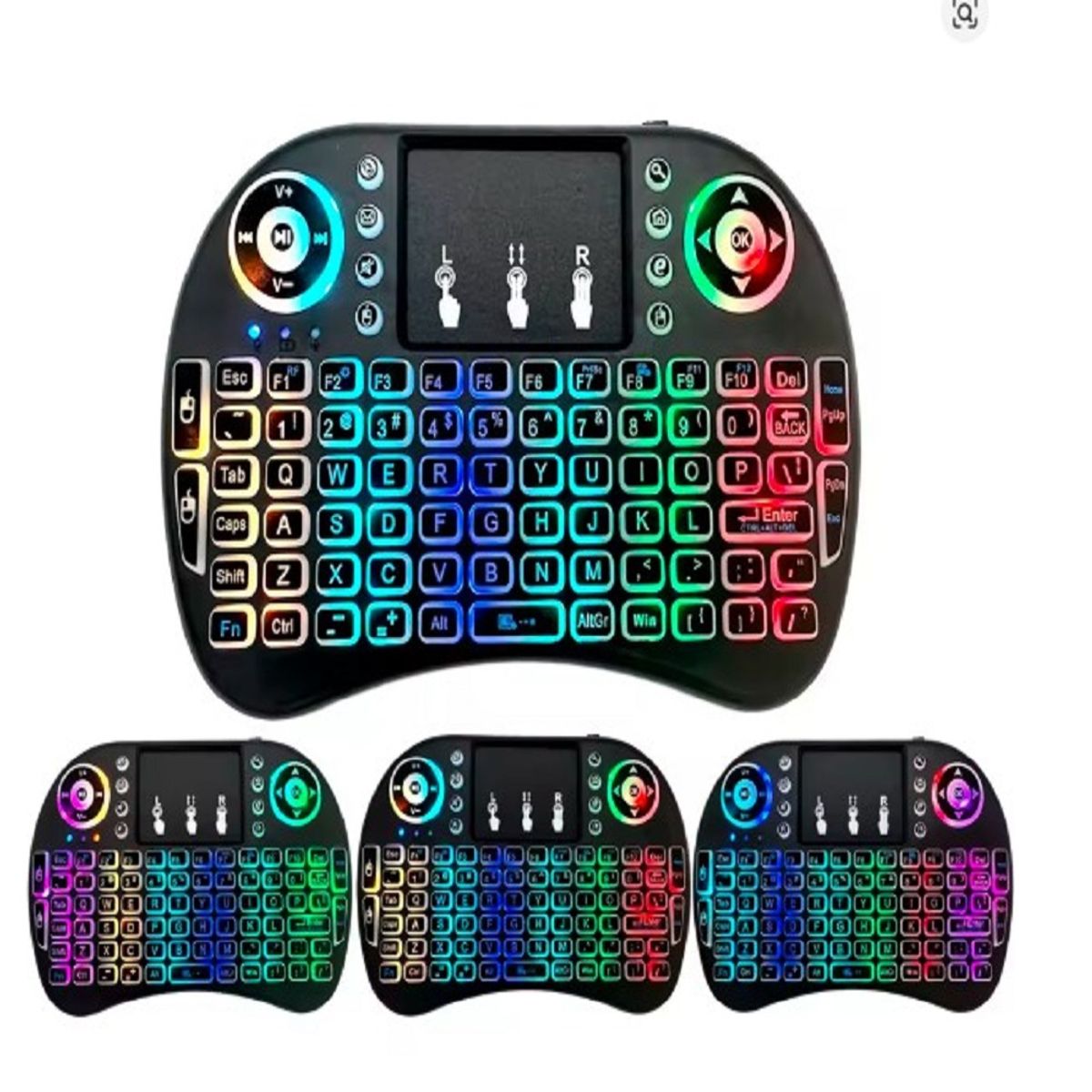 GENERICO - Mini Teclado Inalámbrico Touchpad Mouse Keyboard Smart Tv