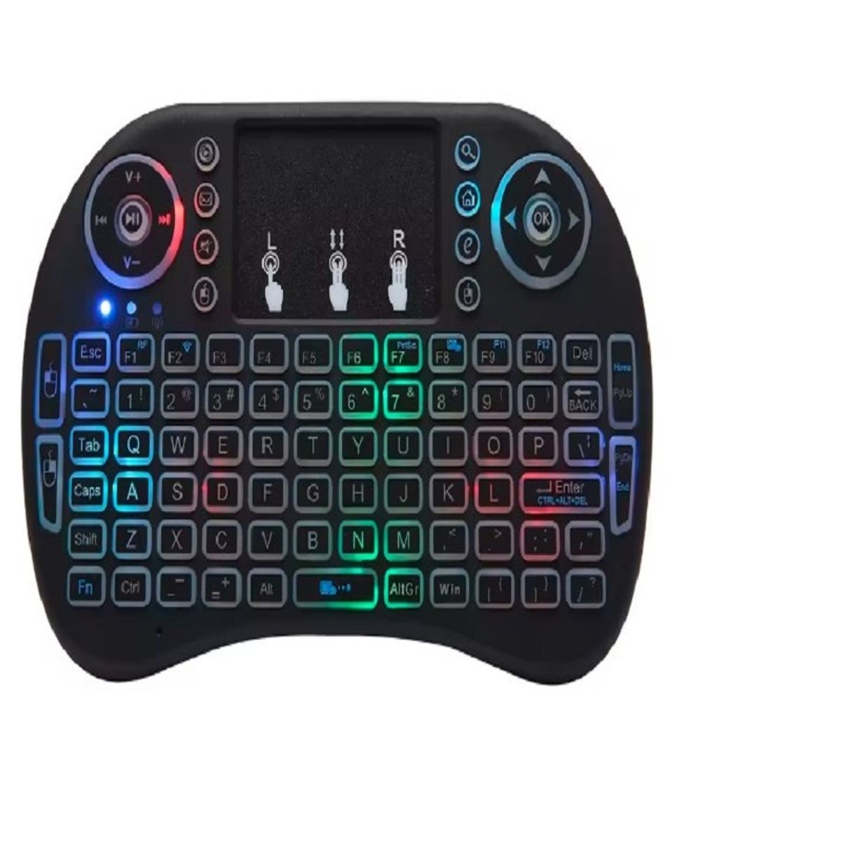 GENERICO - Mini Teclado Inalambrico Para PC TV ANDROID TV BOX Iluminado