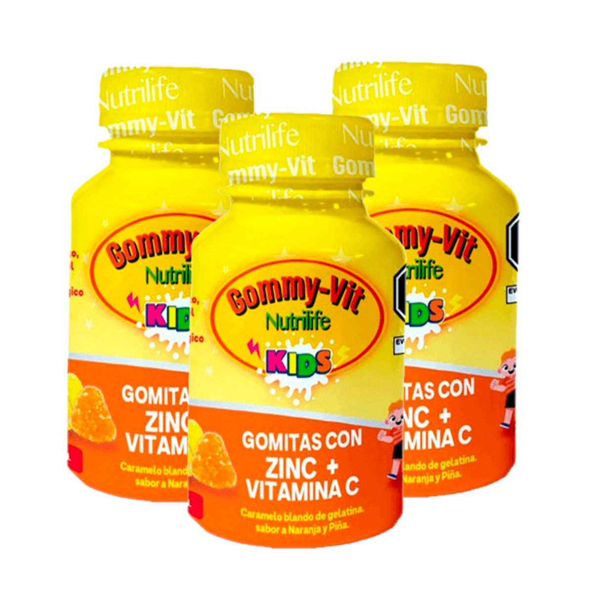 GENERICO - TRI PACK Gomitas Zinc + Vitamina C