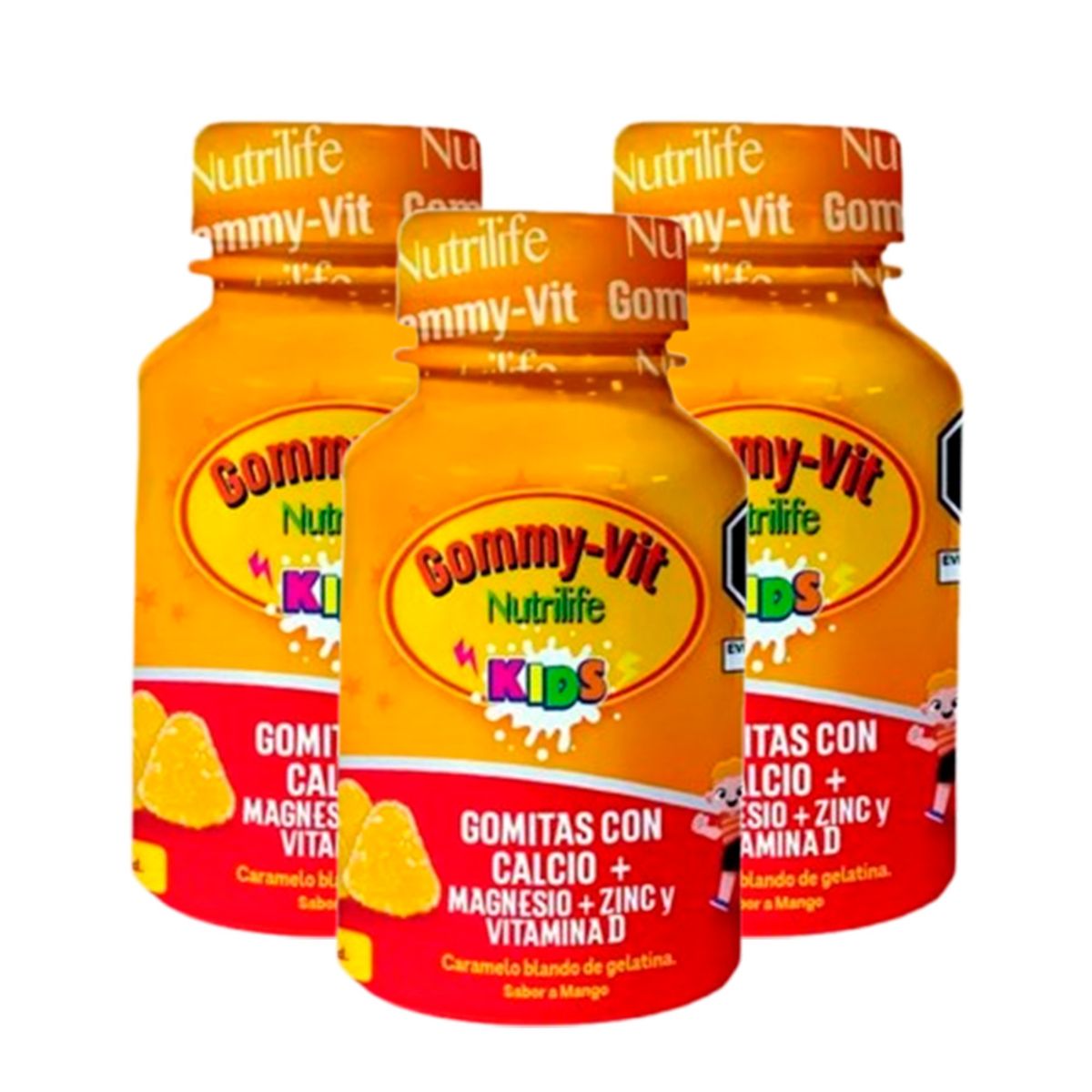 GENERICO - TRI PACK Gomitas Calcio Magnesio Zinc y Vitamina D