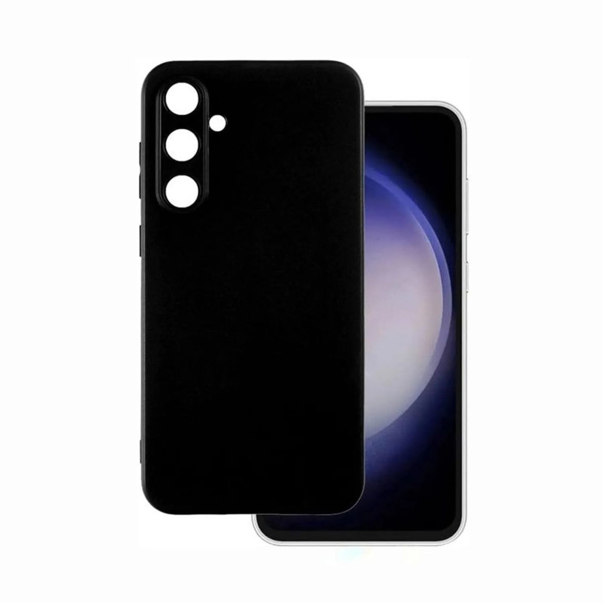 GENERICO - CASE SILICONA PARA SAMSUNG S25 PLUS - NEGRO