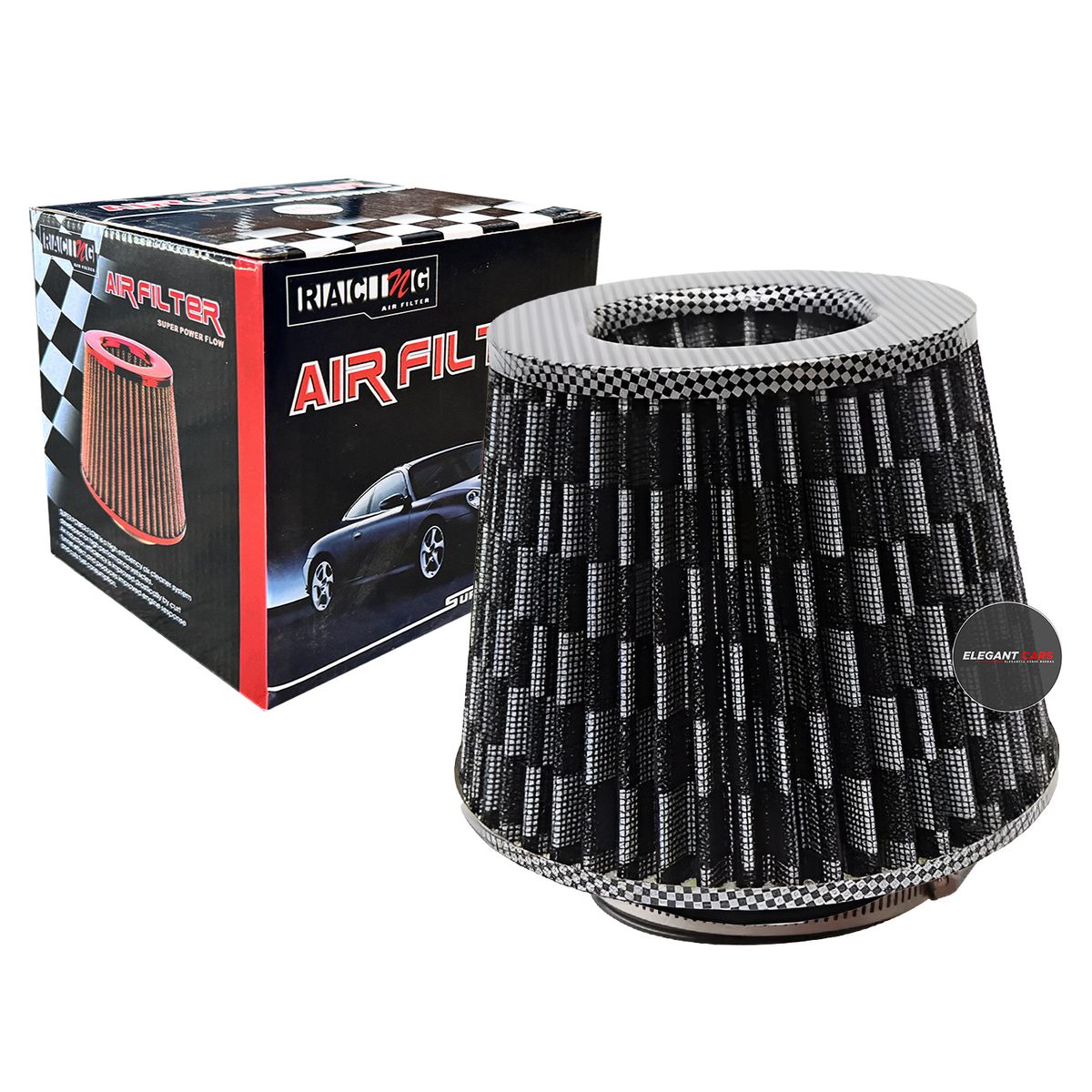 GENERICO - Filtro Conico Universal Carbon Black