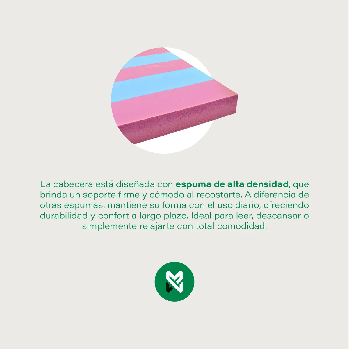 MUEBLES MACRUMO - Cabecera Aurea King Color Rosado