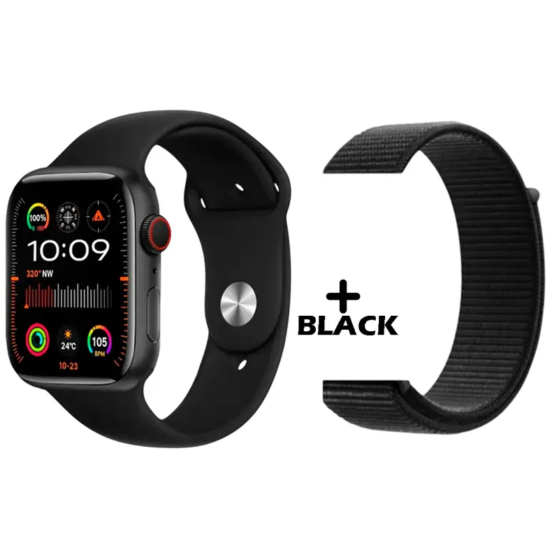 GENERICO - Smartwatch HW69 Pro Max 2025 - Glucosa IA NFC AMOLED doble correa