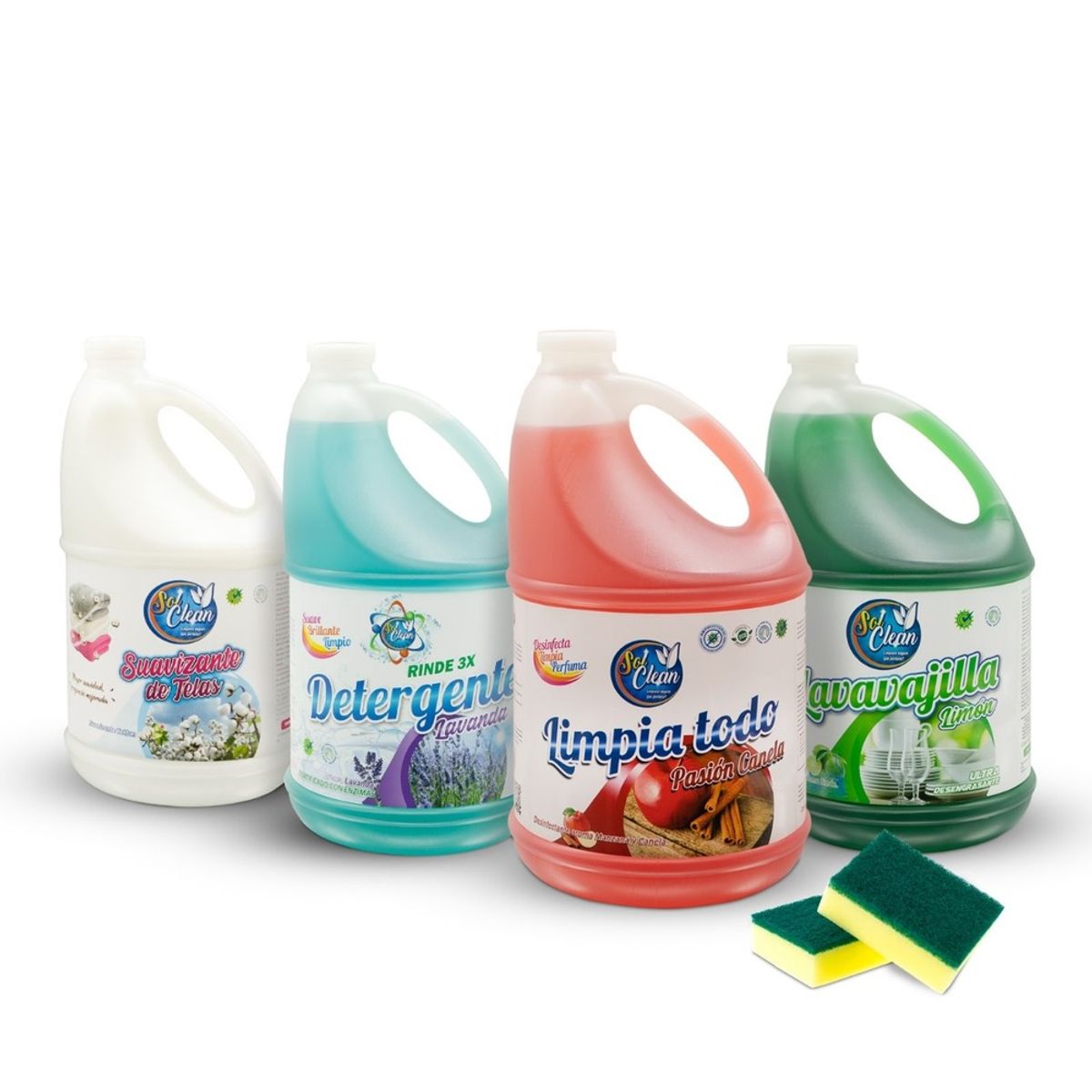 GENERICO - Combo de Limpieza Sol Clean  Pack Esencial para el Hogar