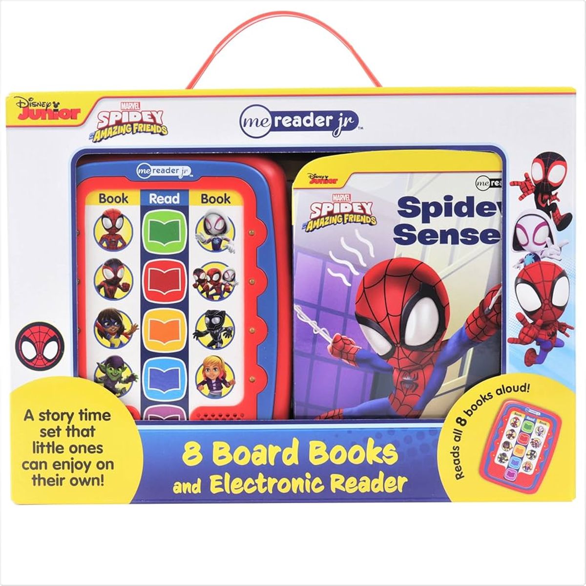 PI KIDS - SPIDEEY  BIBLIOTECA DE 8 LIBROS Y UN LECTOR ELECTRONICO