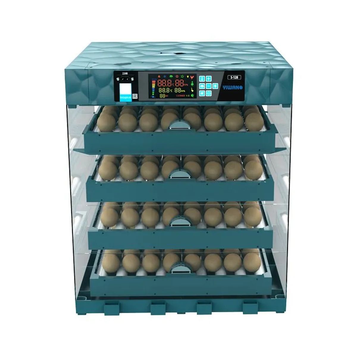 GENERICO - INCUBADORA AUTOMÁTICA DE 256 HUEVOS DUAL 220V-12V JERSIMPORT