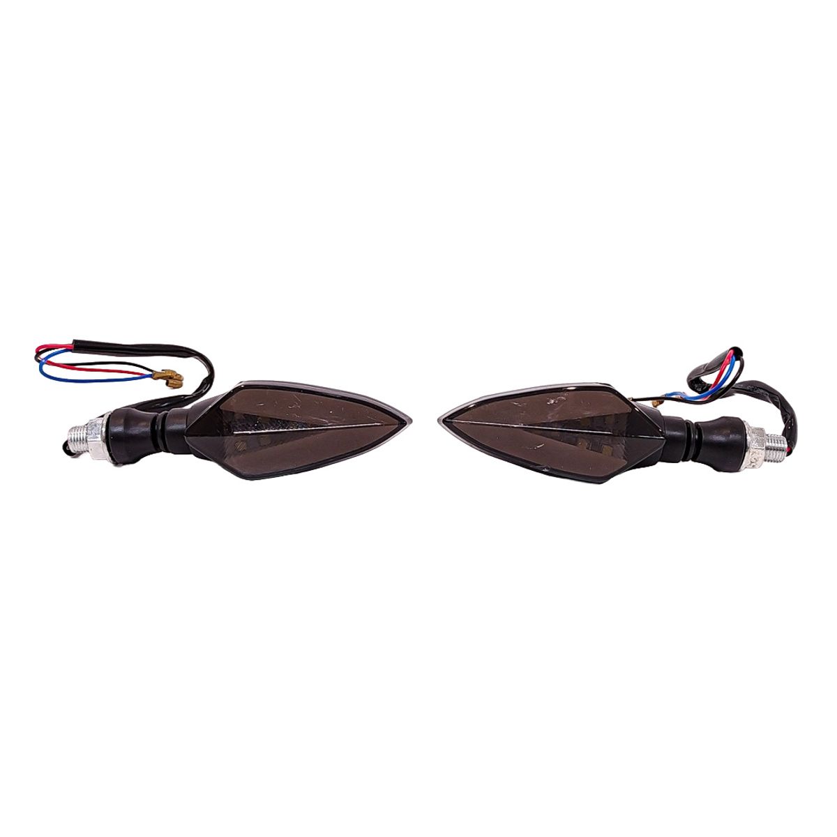 GENERICO - Direccionales Led Moto 2pcs Luz Fijo Blanco y Giro Ámbar