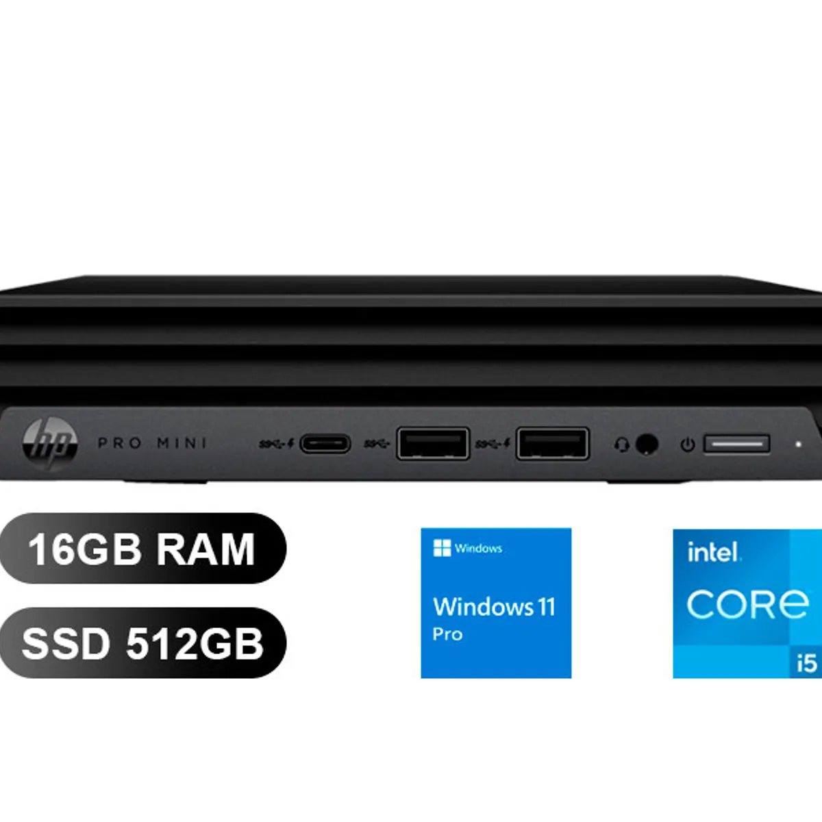 HP - PC HP PRO MINI 400 G9, I5-14500T, 16GB RAM, 512GB SSD, W11PRO (A17JMLA)