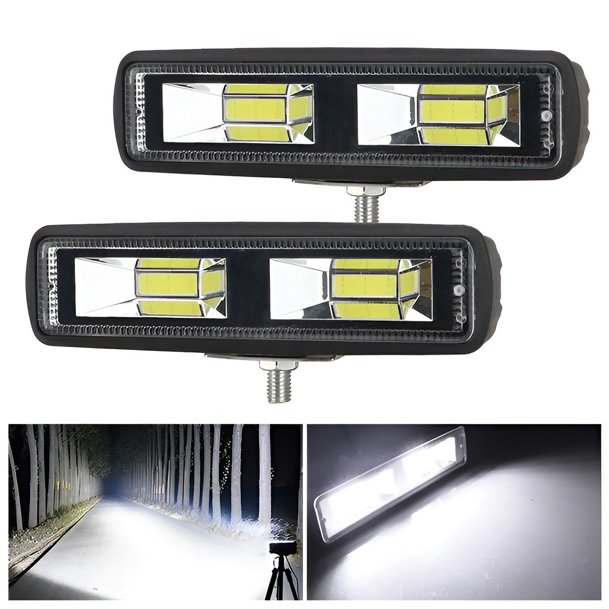 GENERICO - Led Neblinero Espejo 3d luz blanco