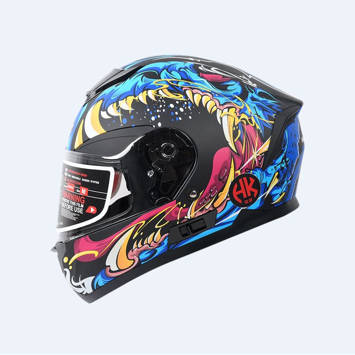 GENERICO - Casco De Moto Integral FF831 RIOT  Certificacion Doble