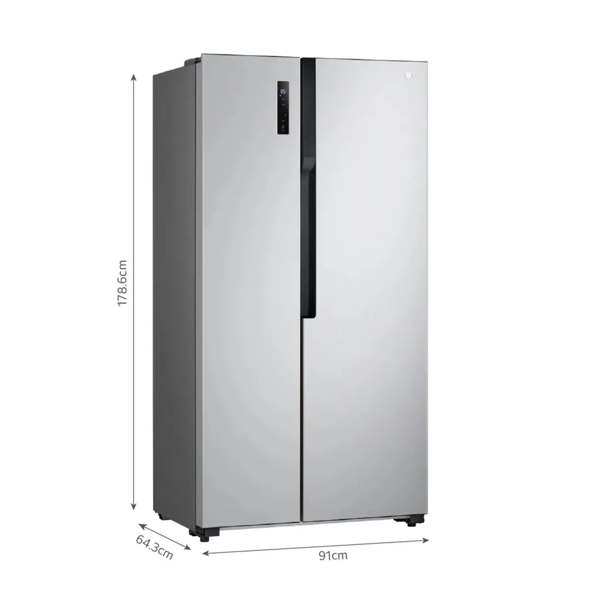 LG - REFRIGERADORA LG LS51BPP 509 LT PLATEADO NO FROST