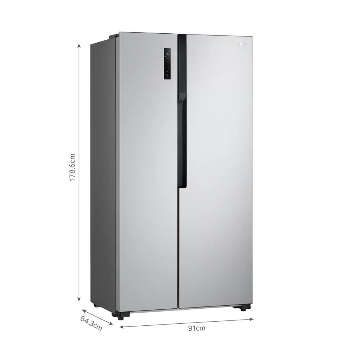 LG - REFRIGERADORA LG LS51BPP 509 LT PLATEADO NO FROST